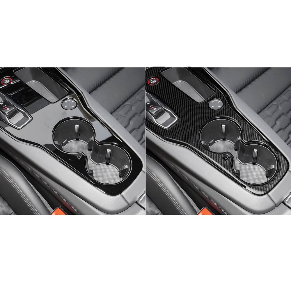 Real Carbon Fiber Console Gear Shift Panel Cover For Audi RS e-tron GT 2021-2025