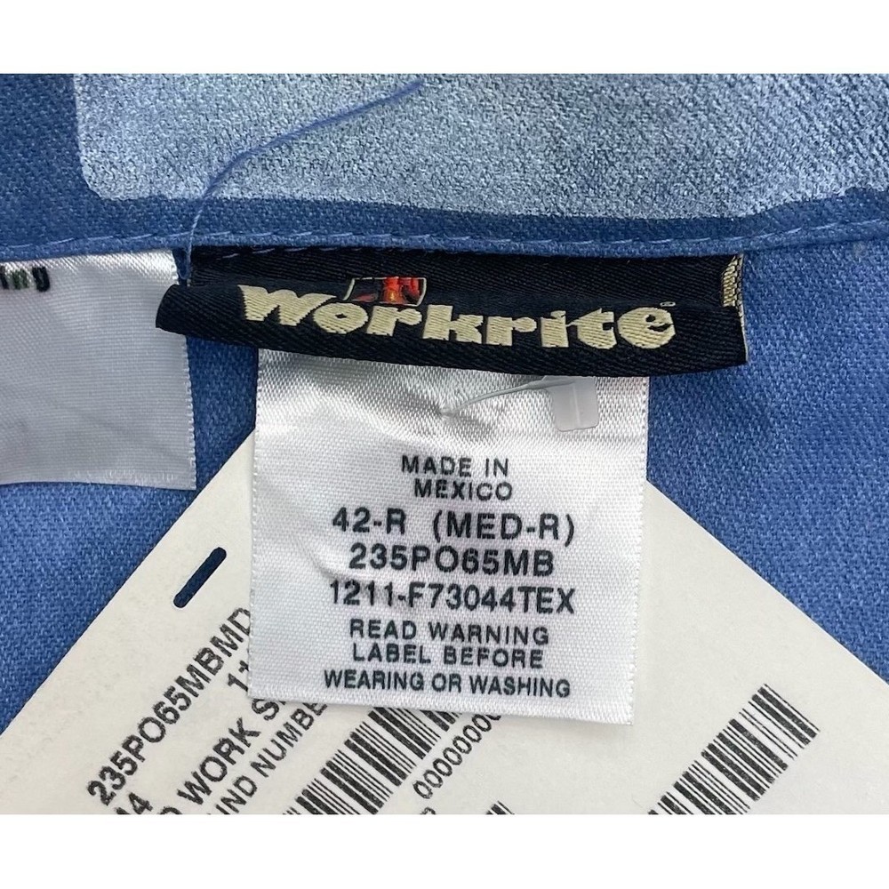 FR Work Shirt Medium Blue Workrite Flame Resistant 8.5 ATPV NWT