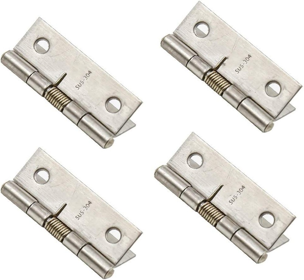 Spring Hinge Self Opening Hinge 2" Length Stainless Steel Door Hinge - Pack o...