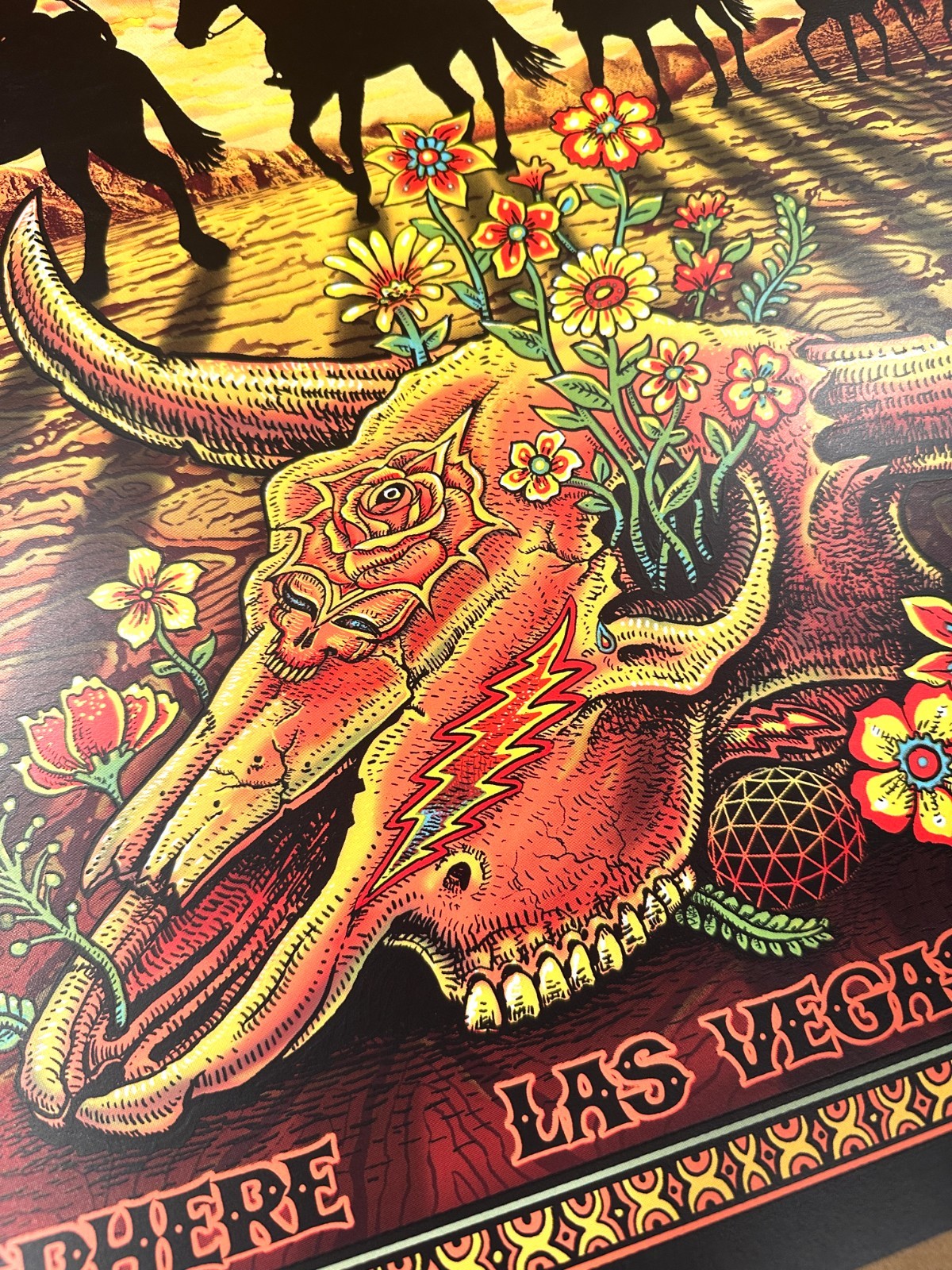 🤠 EMEK Dead & Company VIP Poster Sphere 2025 Vegas #/255 Cowboys GD60 Weir