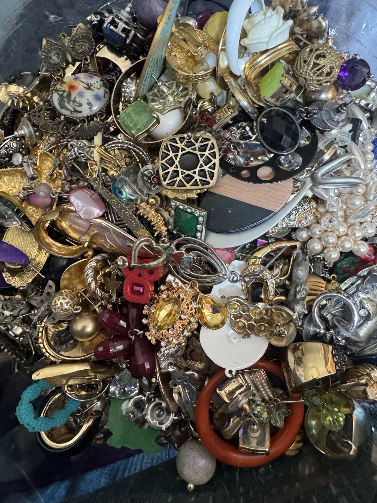 100 Single Earrings Mystery Bundle Craft Repurpose Mixed Types