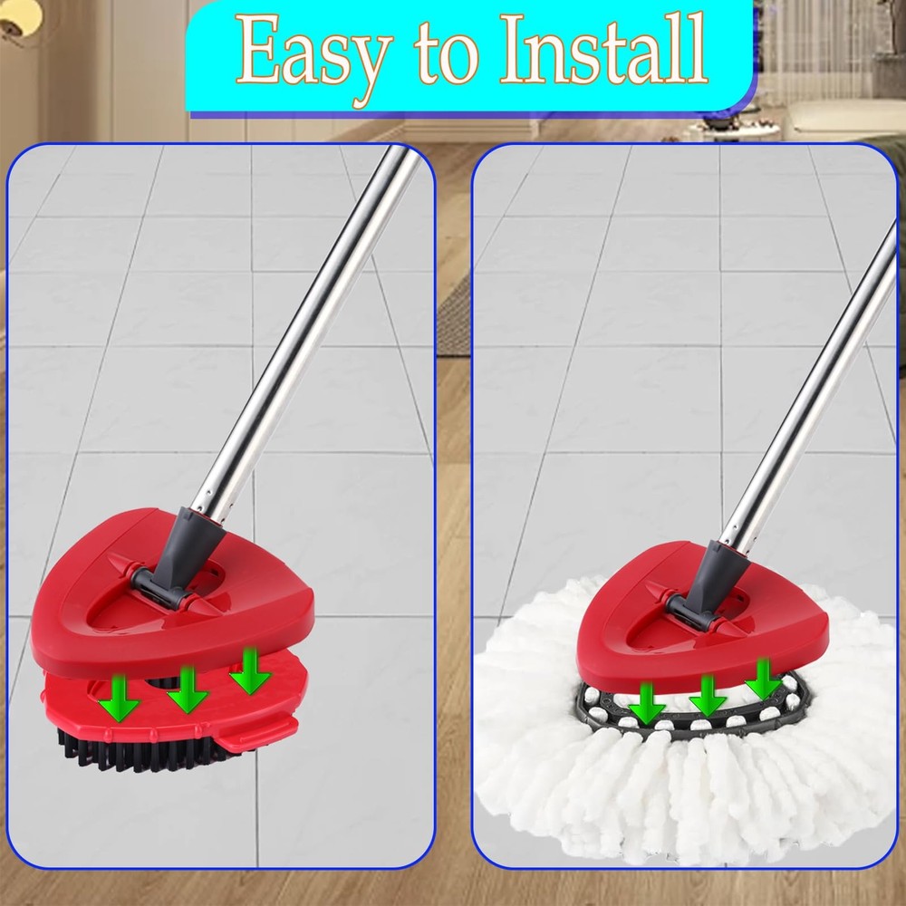 EasyWring Spin Mop Replacement Head Spin Mop Refills Compatible with O Cedar ...