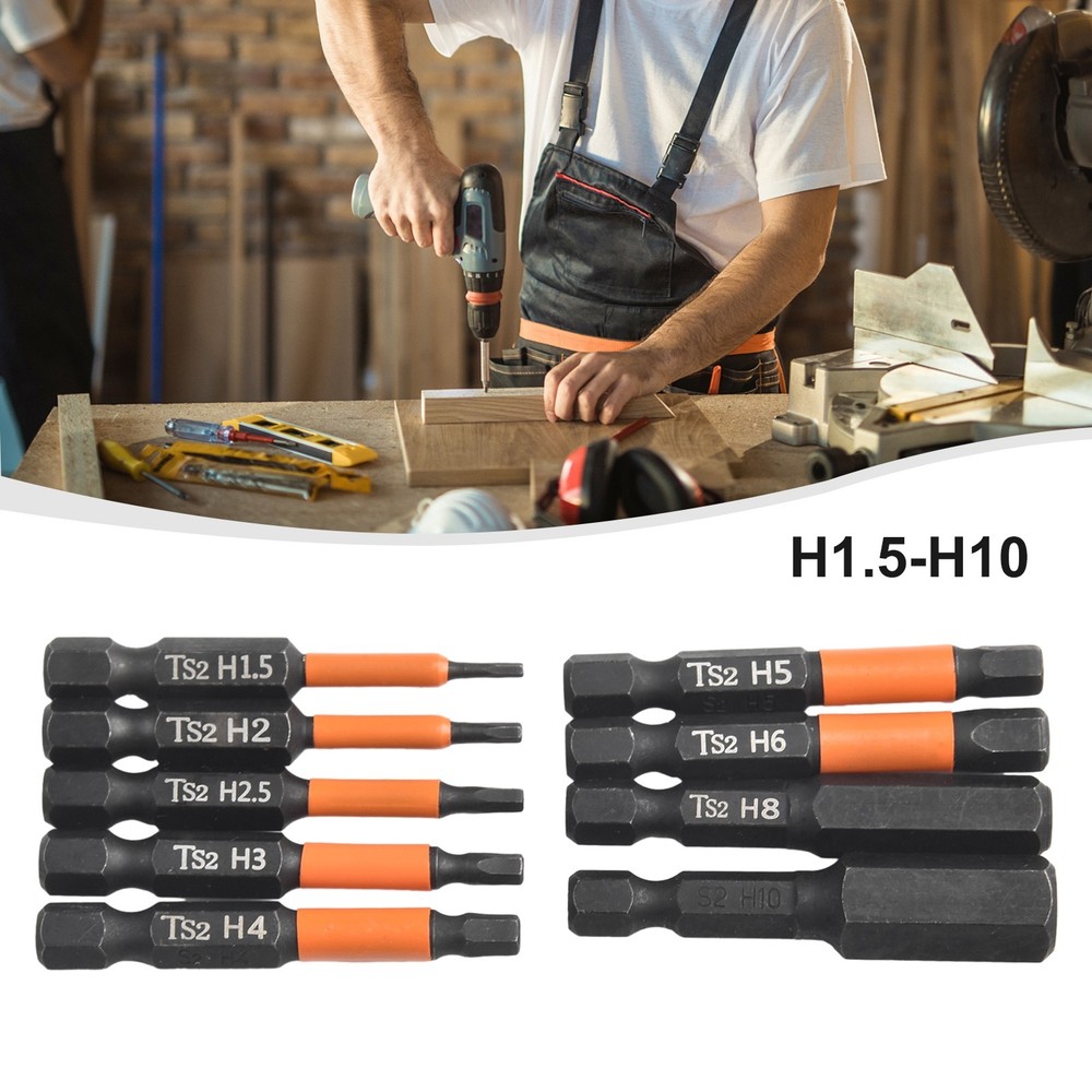 DIY Home Projects Screwdriver Bits Electric Screwdriver 50mm Length Black