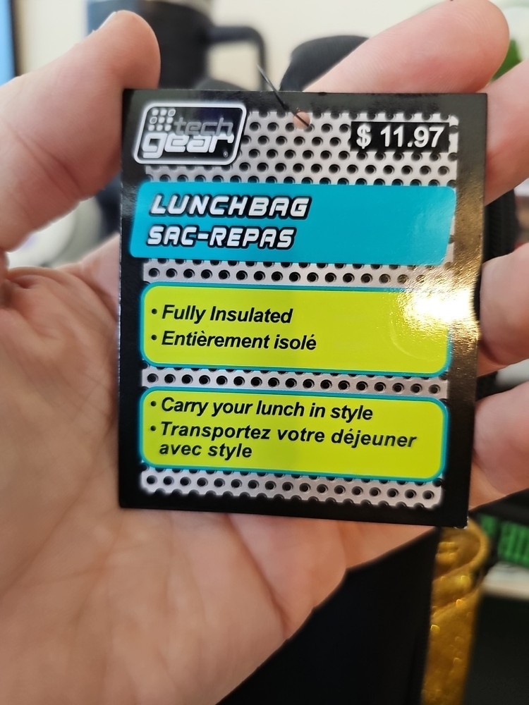 NWT Tech Gear Lunch Bag