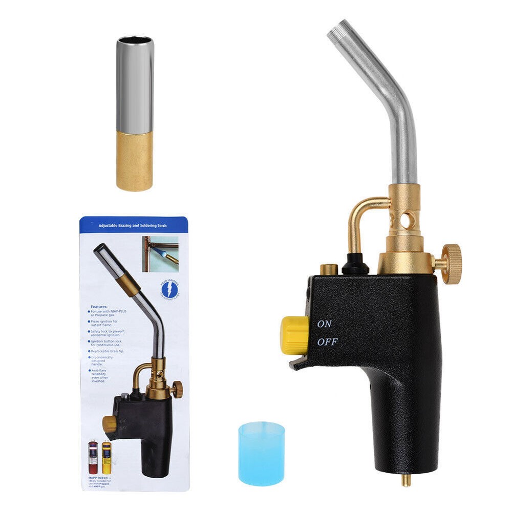 Propane Torch Head Trigger Start Mapp/Map Gas Welding Torch Push Button Igniter