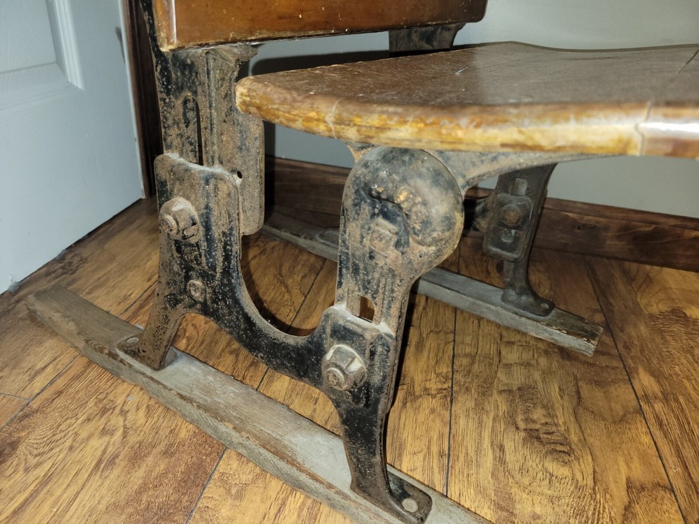 Antique 1970s School Desk