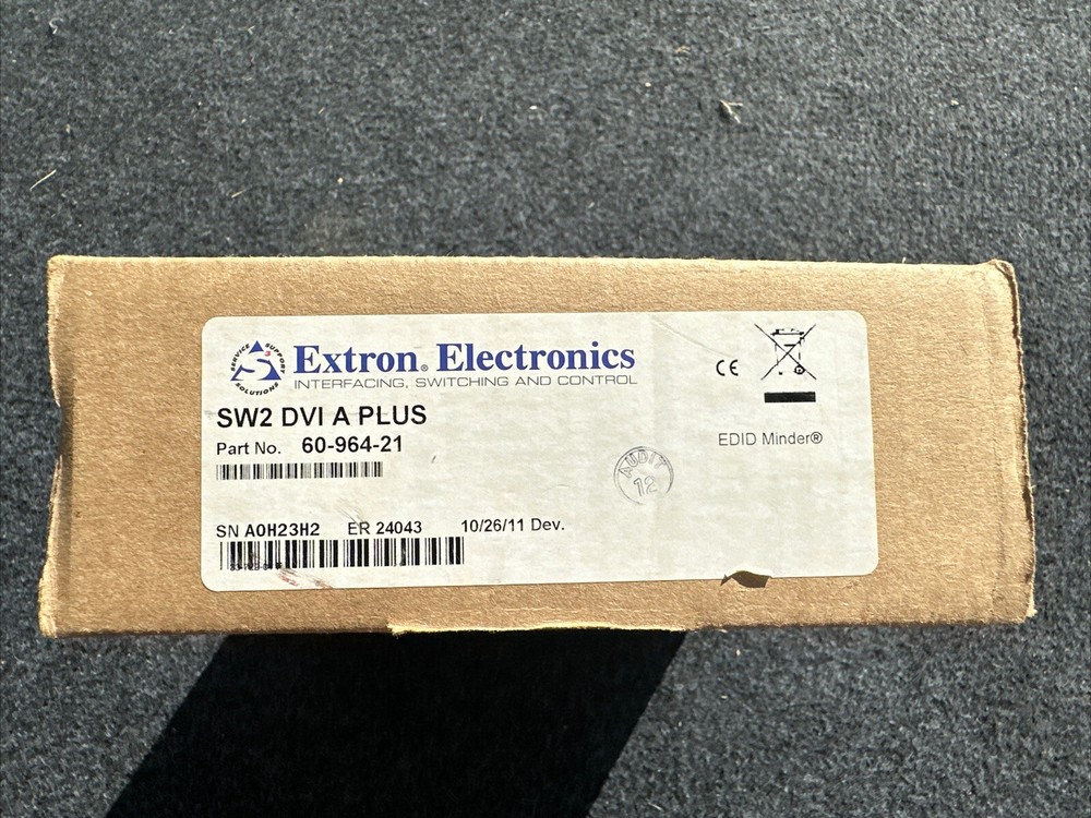 EXTRON ELECTRONICS SW2 DVI A Plus 60-964-21 New Box