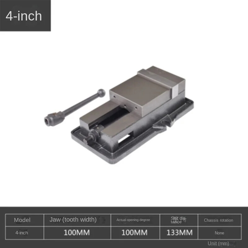 Precision Machine Vise 4-inch Angle Solid Bench Vise Heavy-duty Machine