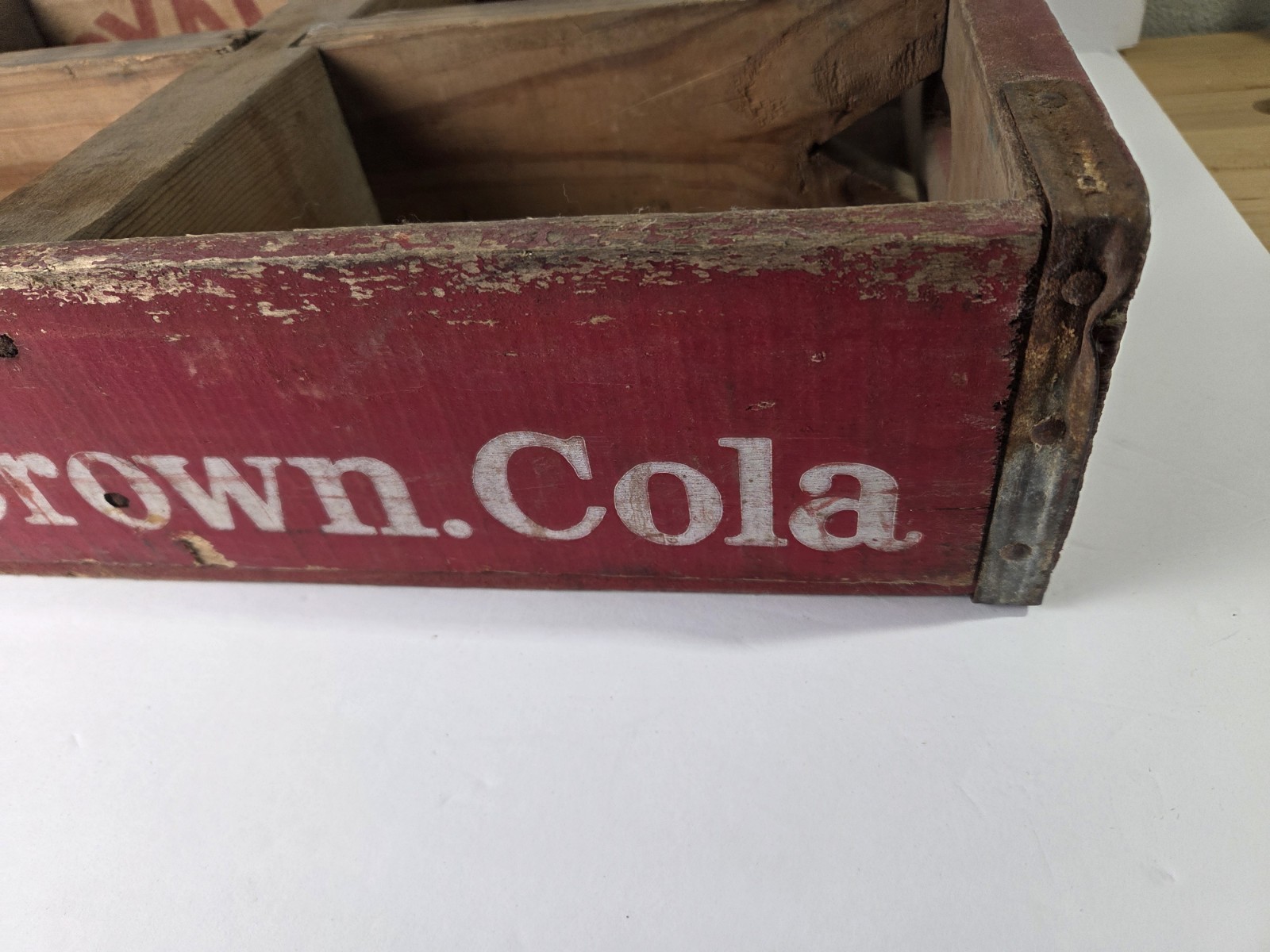 Vintage Royal Crown Cola Wooden Crate – Temple Texas – Original RC Soda Case
