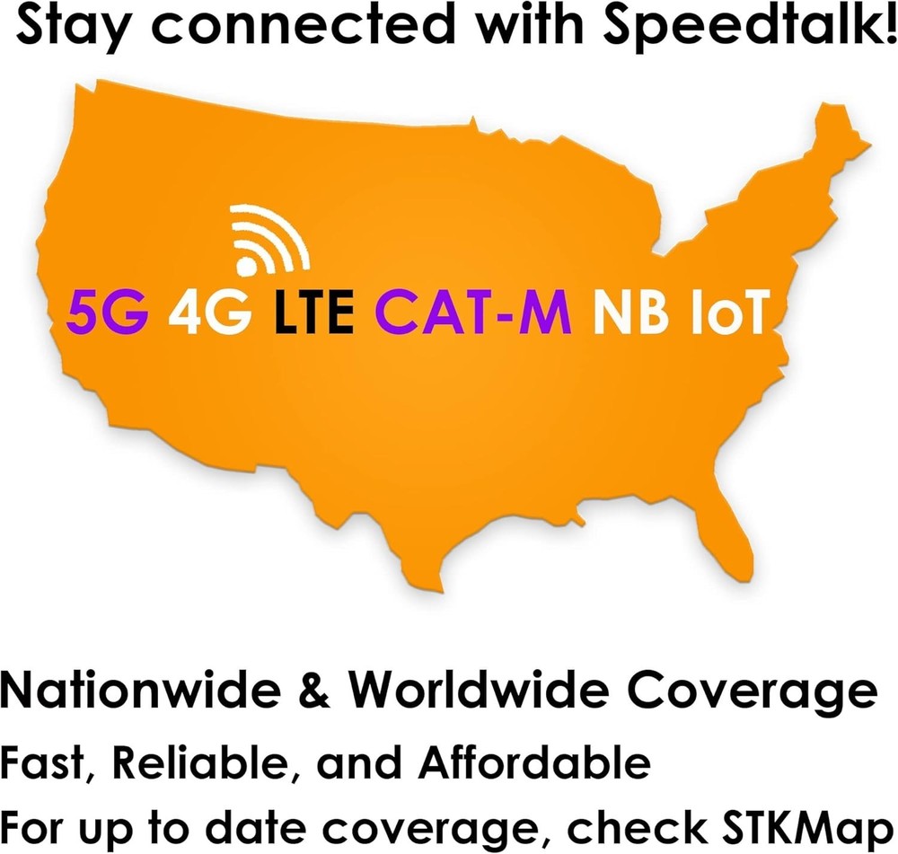 Versatile Prepaid SIM for 5G GPS Tracking: 50 mins Talk, 100 SMS, IoT Ready