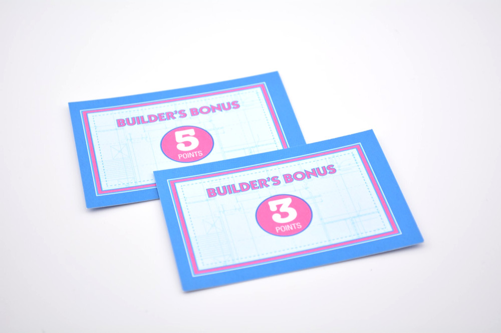Monopoly Builder board game replacement part pieces - builder bonus cards