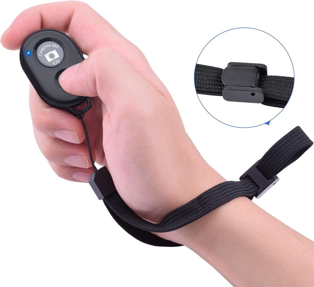 Rechargeable Camera Remote Shutter for iPhones & Androids - Perfect for Selfies