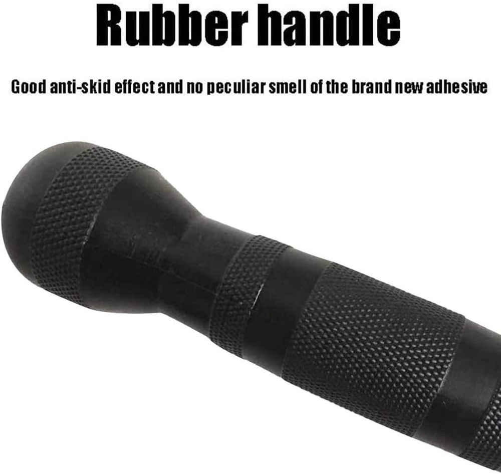 Lat Bar Cable Machine Attachment Curl Pulldown Bar W/ Full Rotation & Rubber