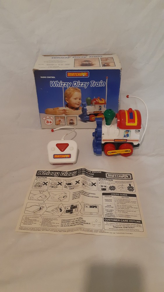 Retro Matchbox remote control Whizzy Dizzy Train complete and boxed 1992