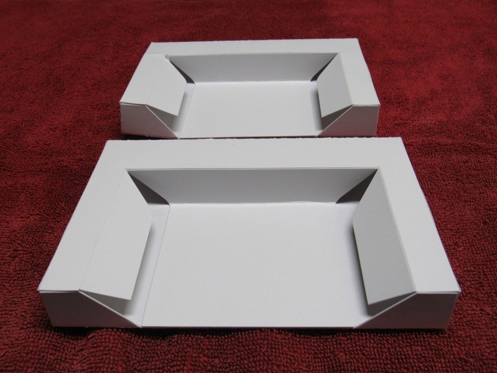 (2) Game Holders tray stabilizer cardboard insert New SNES Super Nintendo