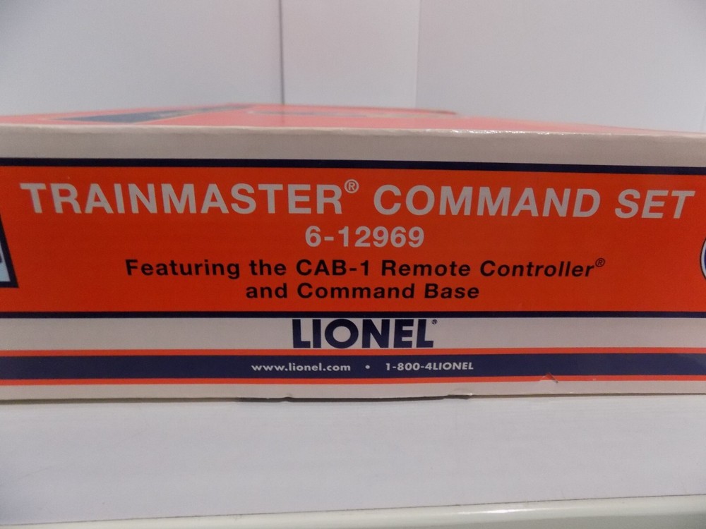 Lionel Trains Trainmaster Command Set Cab-1 Remote & Command Base Item 6-12969 A