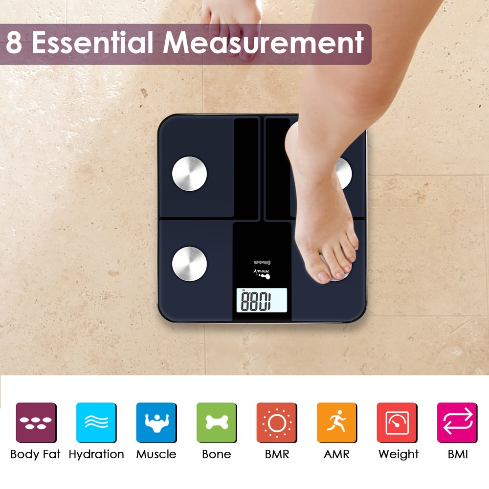 Body Weight Scale with Step-on Techology Bathroom Scale Highly Accurate 400lbs