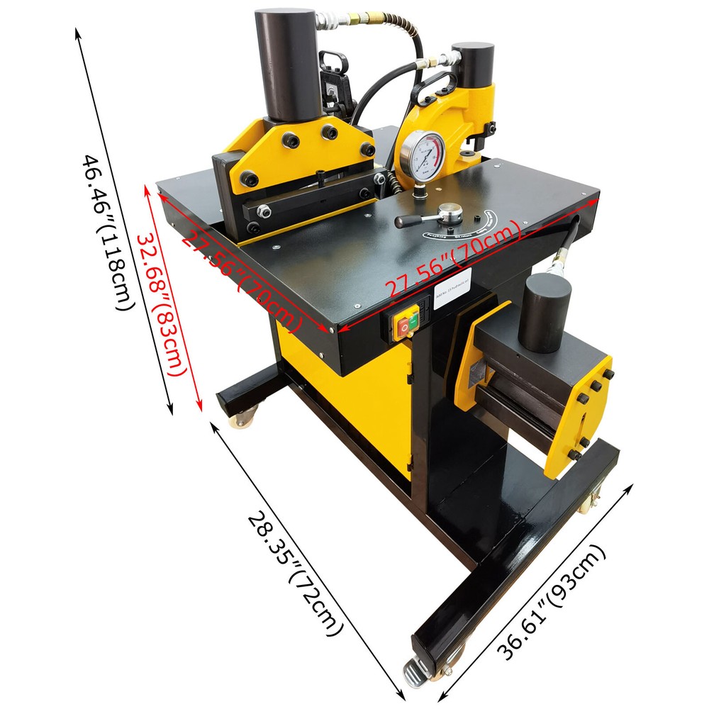 110V 750W Electric Busbar Cutting Punching Bending Crimping Processing Machine