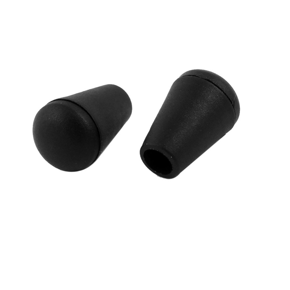 10 Pcs Detachable Cap Plastic Cord Lock Stop End Black