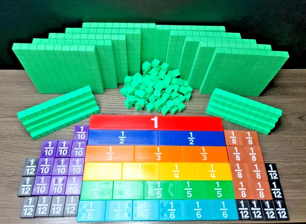 Hand2Mind Math Manipulative Foam Blocks And Learning Tool Lot