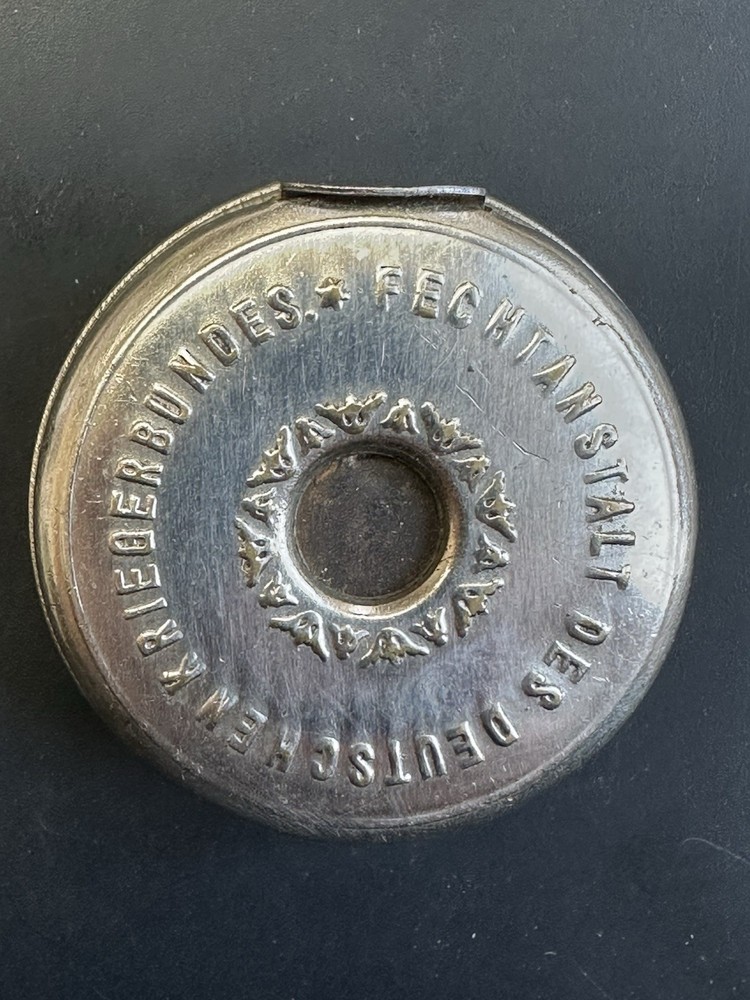 Antique German Pocket Compass & Pedometer w/ Integrated Cutting Blade