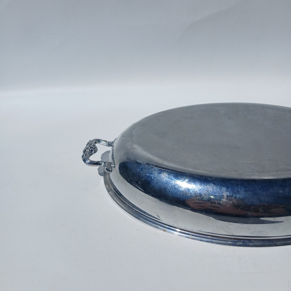 Vintage Small silver-plated oval serving dish