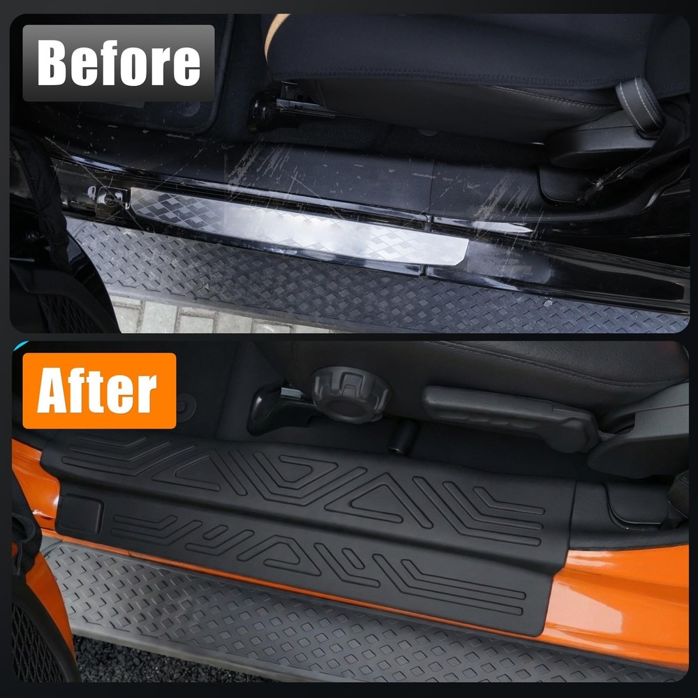 Door Sill Protector Compatible with 2020-2026 Jeep Gladiator JT Full Coverage...