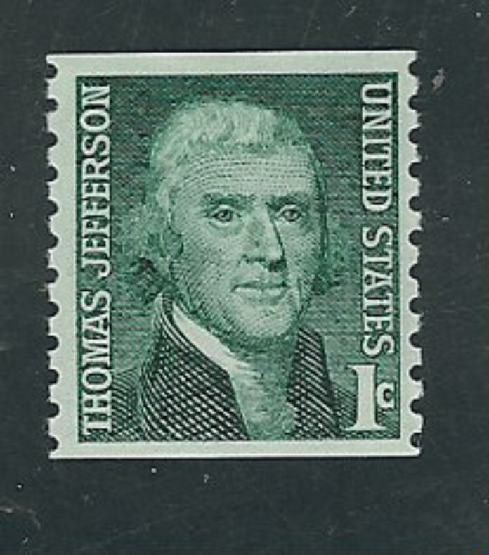 Scott #1299...1 Cent...Jefferson.... Perf Vertical...15 Stamps