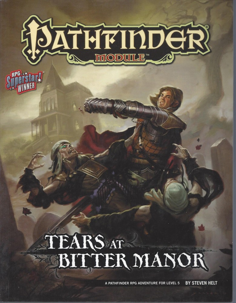 Tears at Bitter Manor Pathfinder Module Dungeons & Dragons RPG D20 D&D  25% OFF