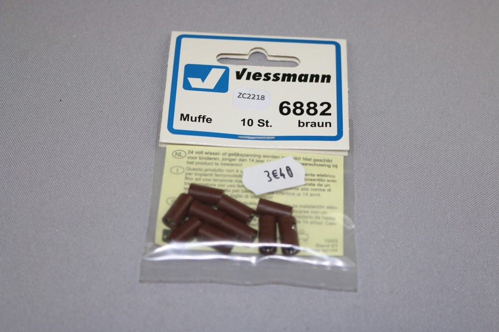ZC2218 Viessmann train accessory 6882 10 plug electrical connection brown plug