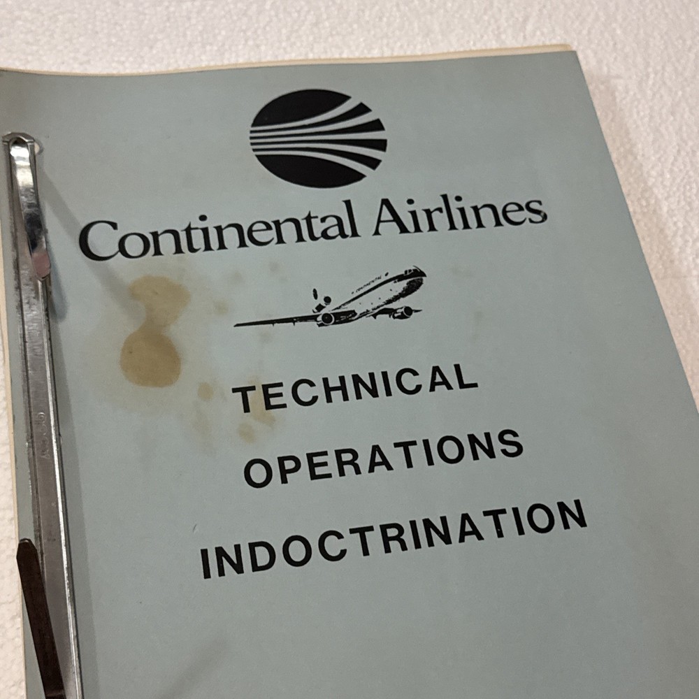 Continental Airlines Technical Operations Indoctrination Maintenance Training