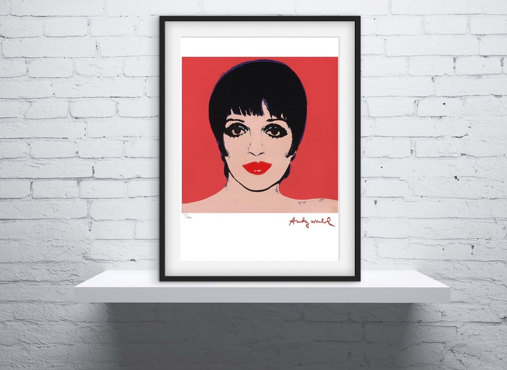 Andy Warhol Signed - Liza Minelli - Rare Print - Certificate.