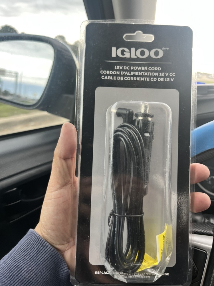IGLOO 12V DC Power Cord for Thermal Electric Coolers