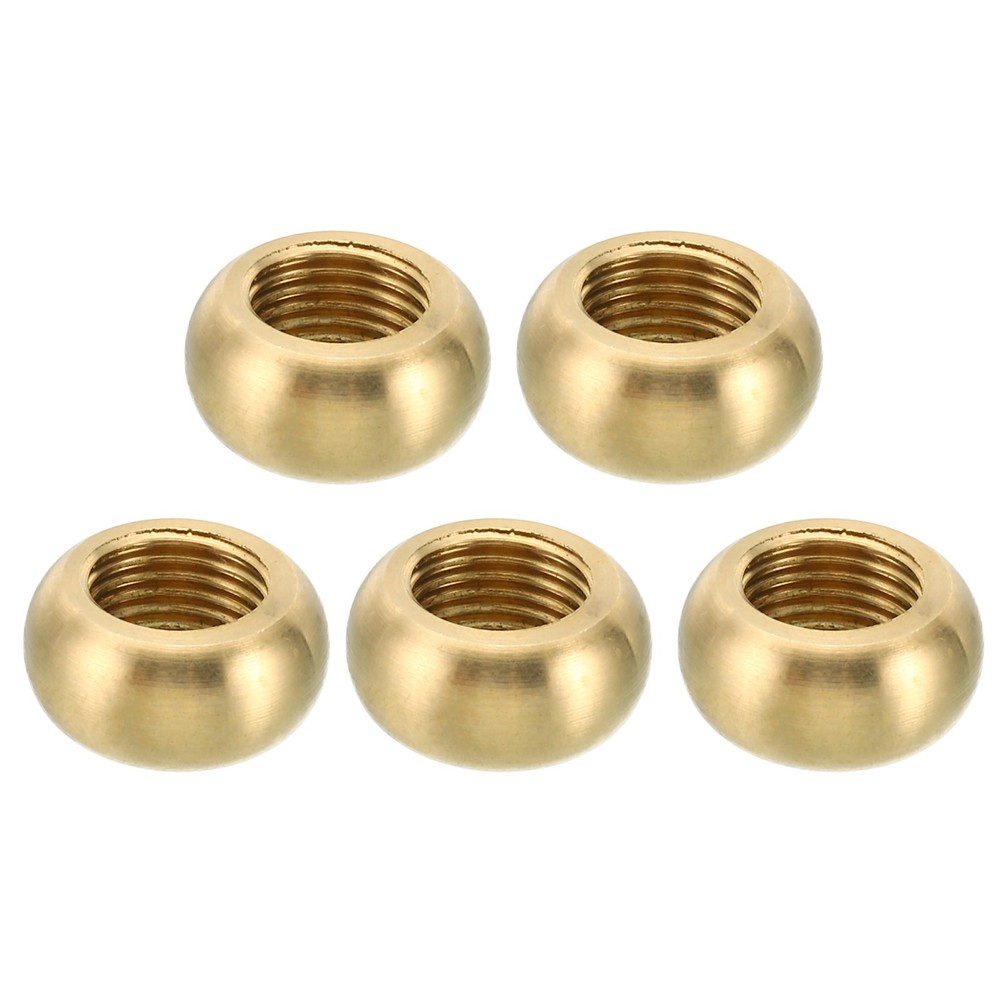 M10x1 Round Locknut 5pc Solid Brass Edge Flat Nut Thin Screw Lock Nut 16mmx8mm