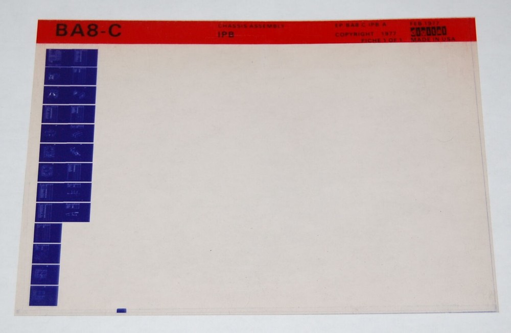DEC BA8-C Chassis Assembly IPB, Microfiche