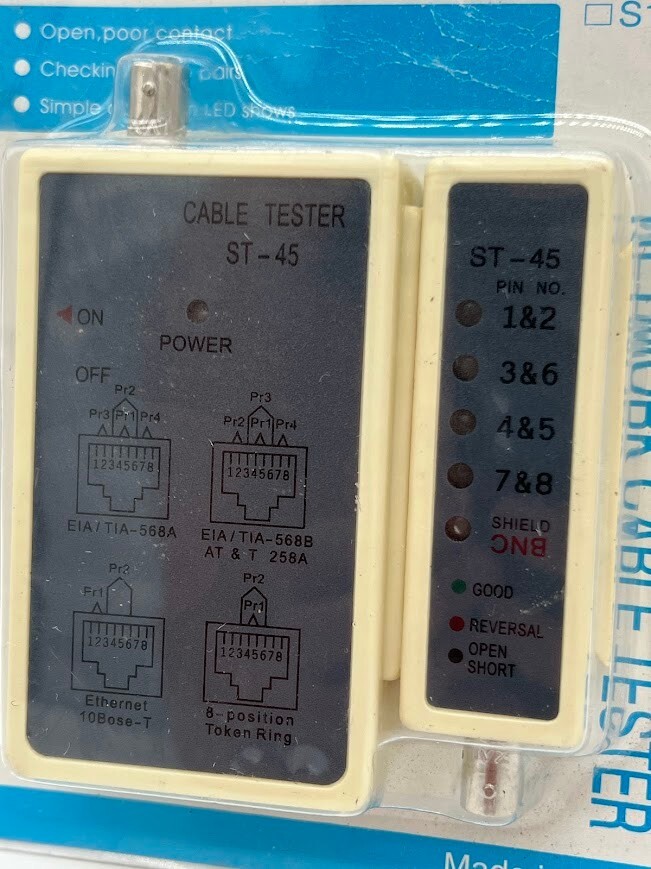 New Network Cable Tester S1007