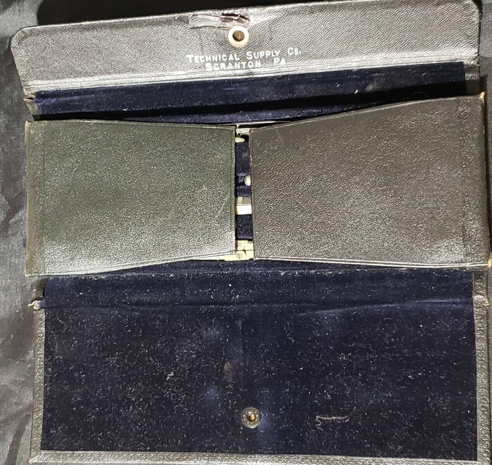 Vntg Technical Supply Co. Scranton, PA drafting Tool Set Schoenner, Germany 1903