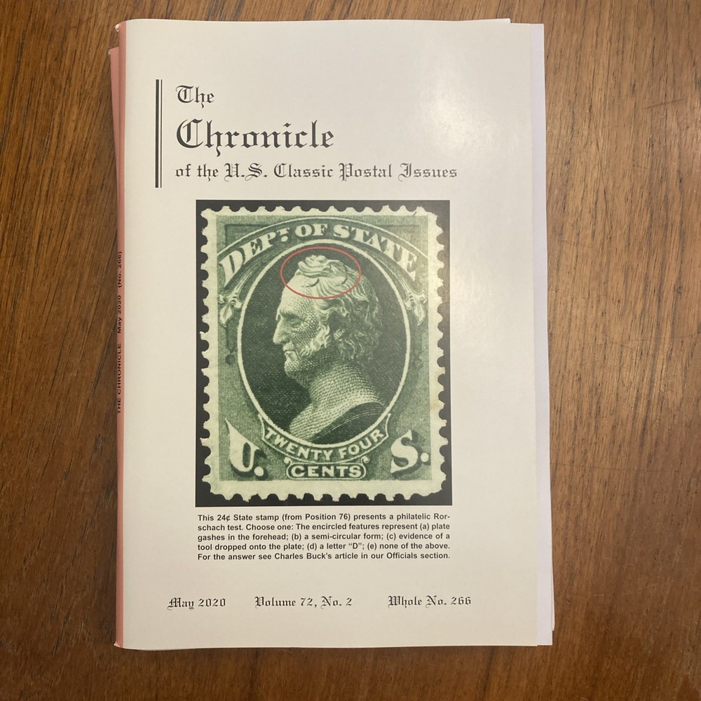 The Chronicle of US Classic Postal Issues 2020 Full year
