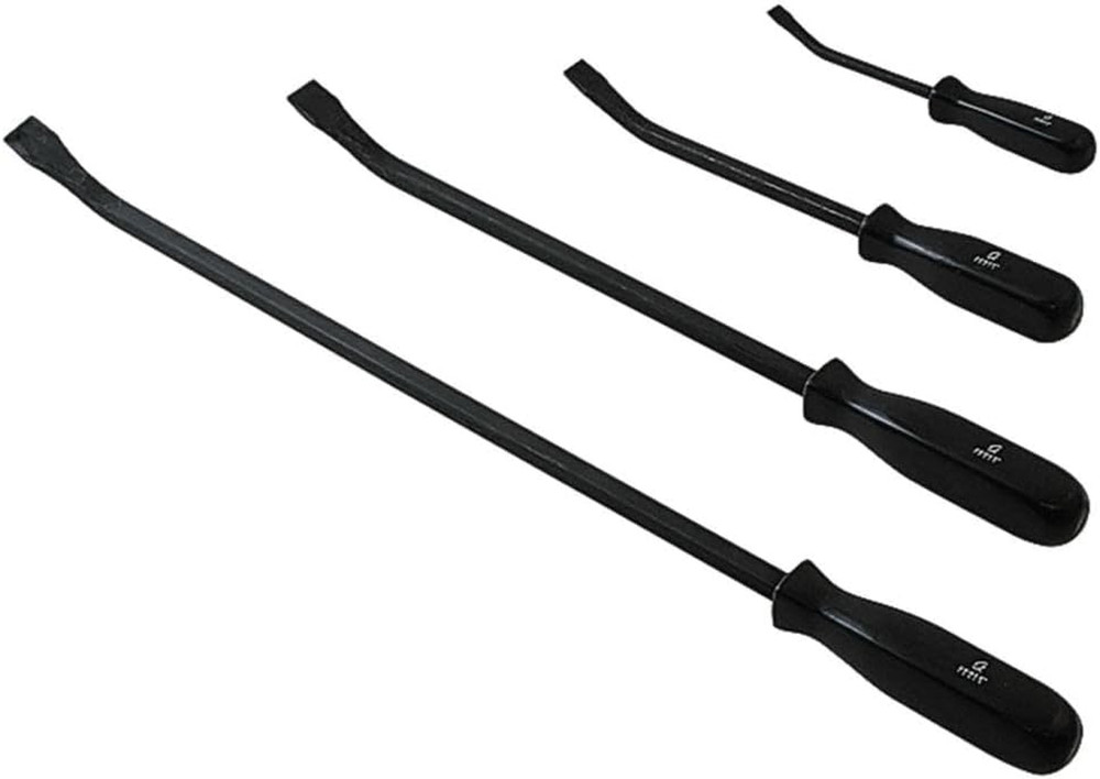 SUNEX TOOLS 9704 Pry Bar Set with Ergonomic Handles, 8" - 24", 4-Piece