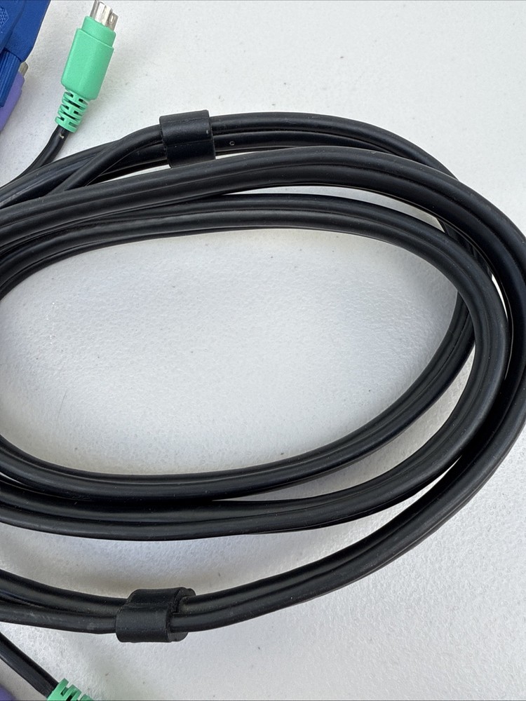 3-in-1 Universal Ultra Thin PS/2 KVM Cable