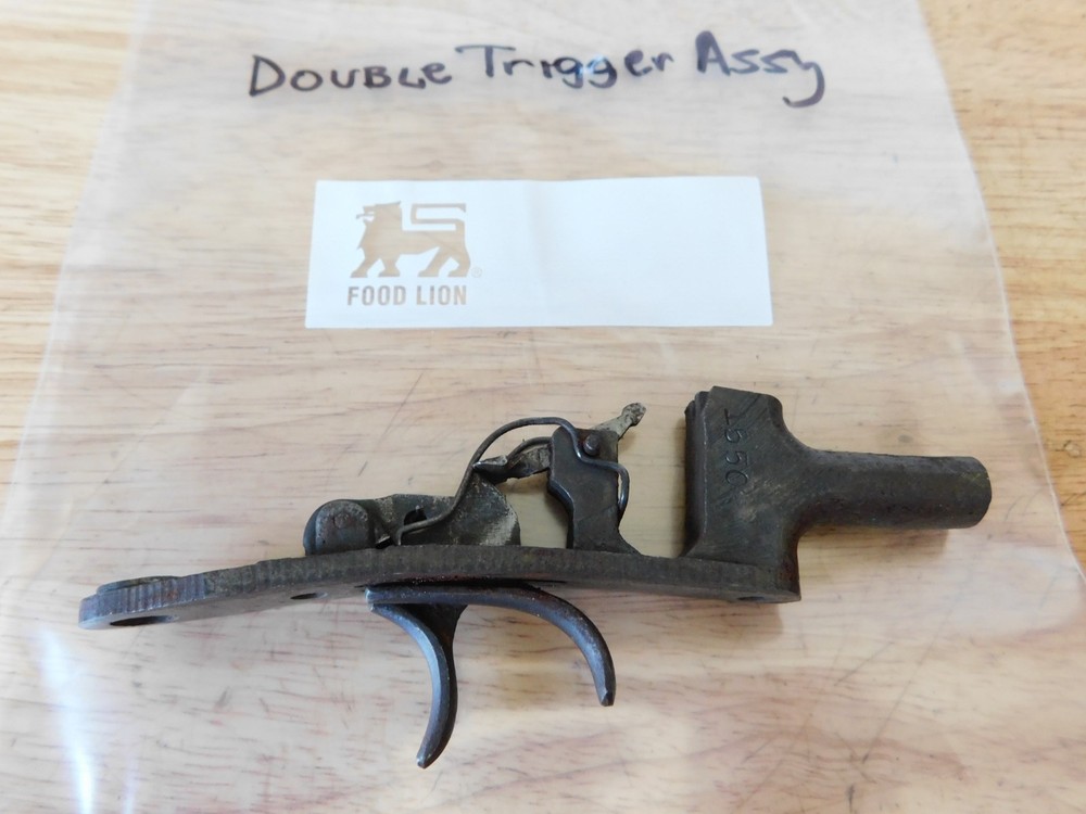 Pistol Rifle Double Set Trigger Assembly Unknown Maker, Marked 1550, 7/138