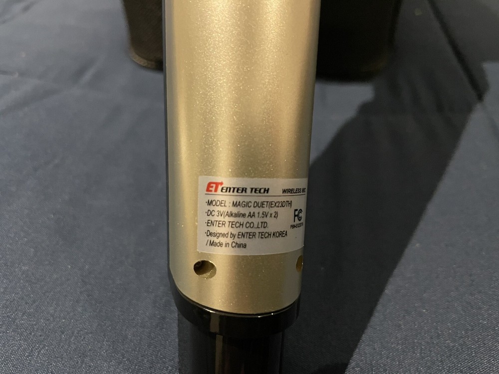 Magic Sing EX23DTH Microphone ENTER TECH WIRELESS MIC MODEL Magic Duet(EX23DTH)