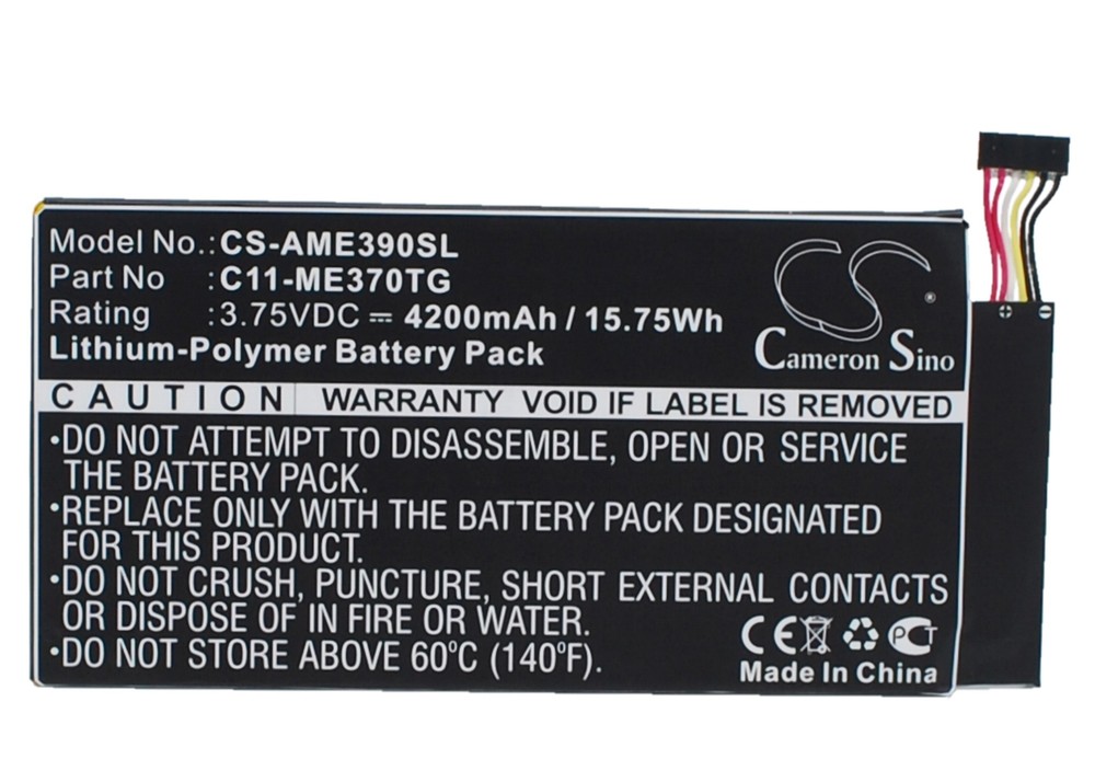 4200mAh 15.75Wh Battery for Asus ME370TG P/N: C11-ME370TG