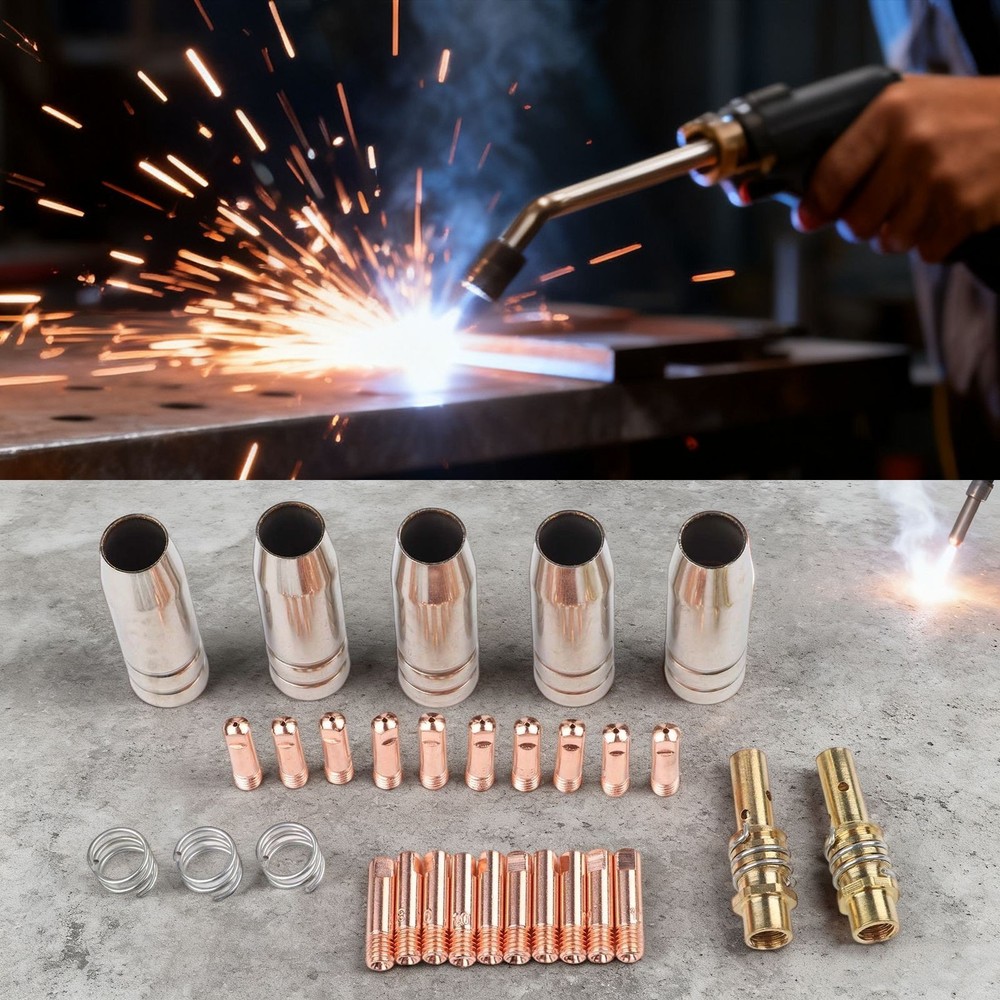 Comprehensive Pack of For MIG Welding Torch Components Includes 30 PCS Items