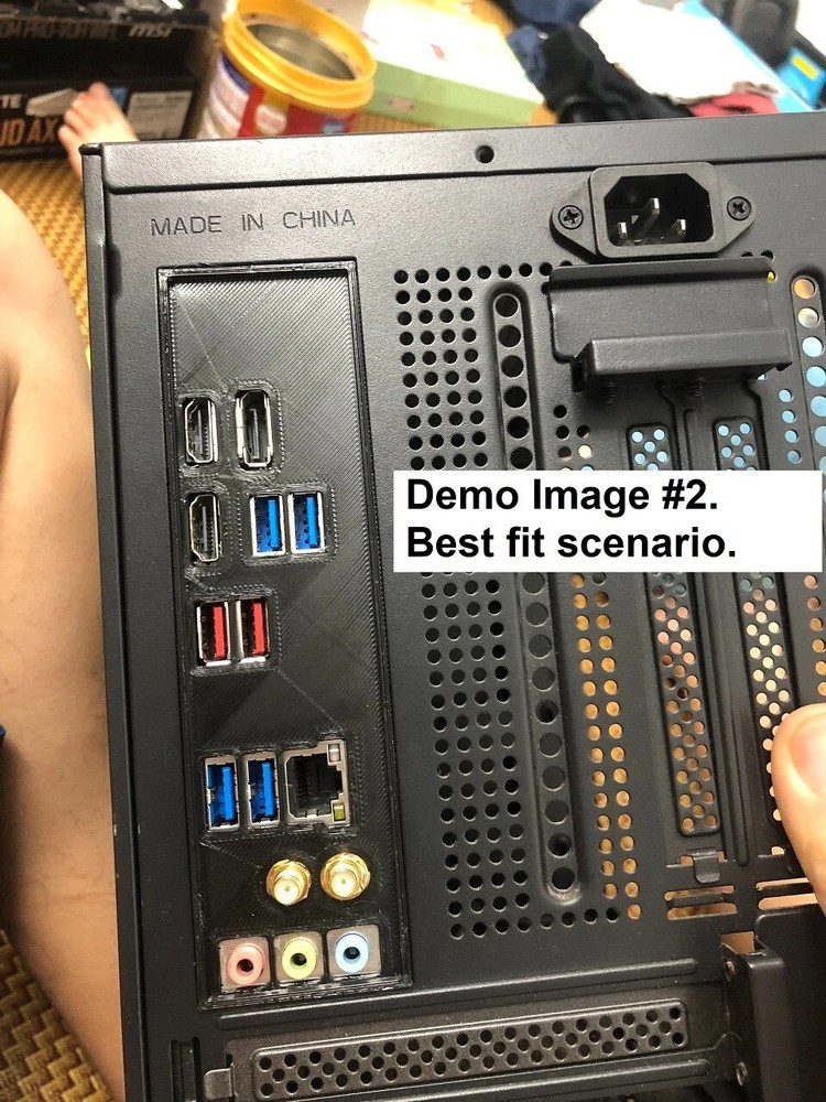 Msi X370 SLI PLUS I/O Shield, 3D Printed, IO Backplate