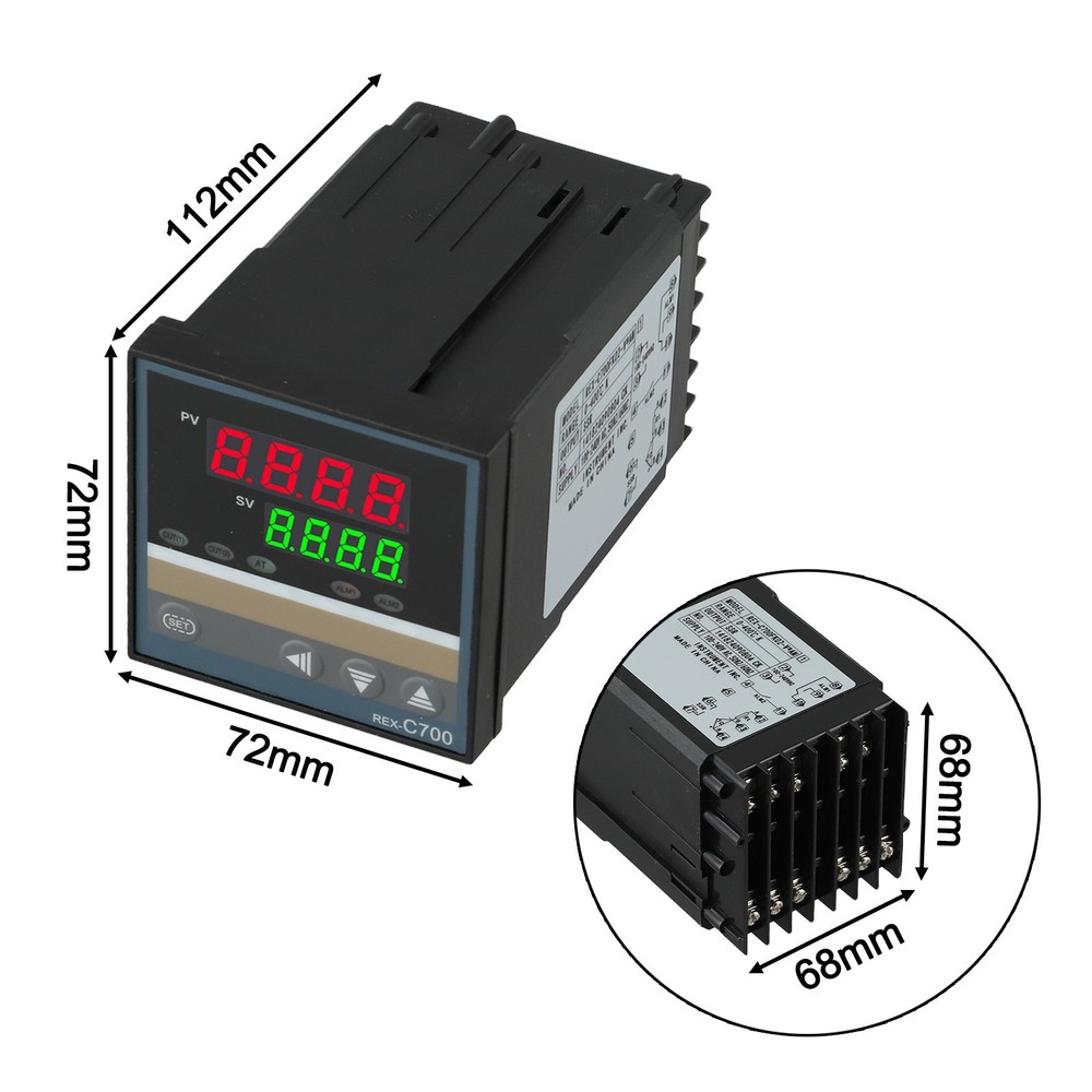 REXC700 V AN PID Controller for SSR Output Thermostat with Multi Input Support