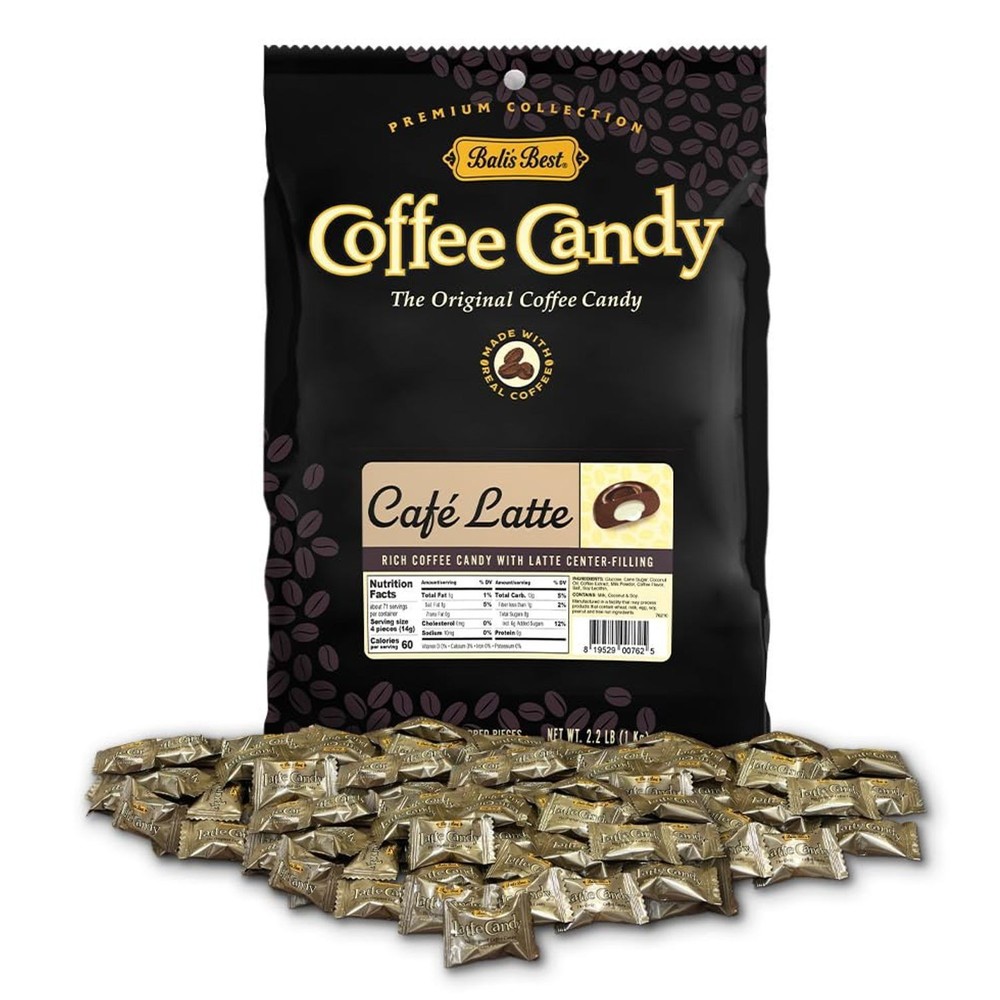 Bali’s Best Latte Candy – 2.2 lbs Bulk Individually Wrapped