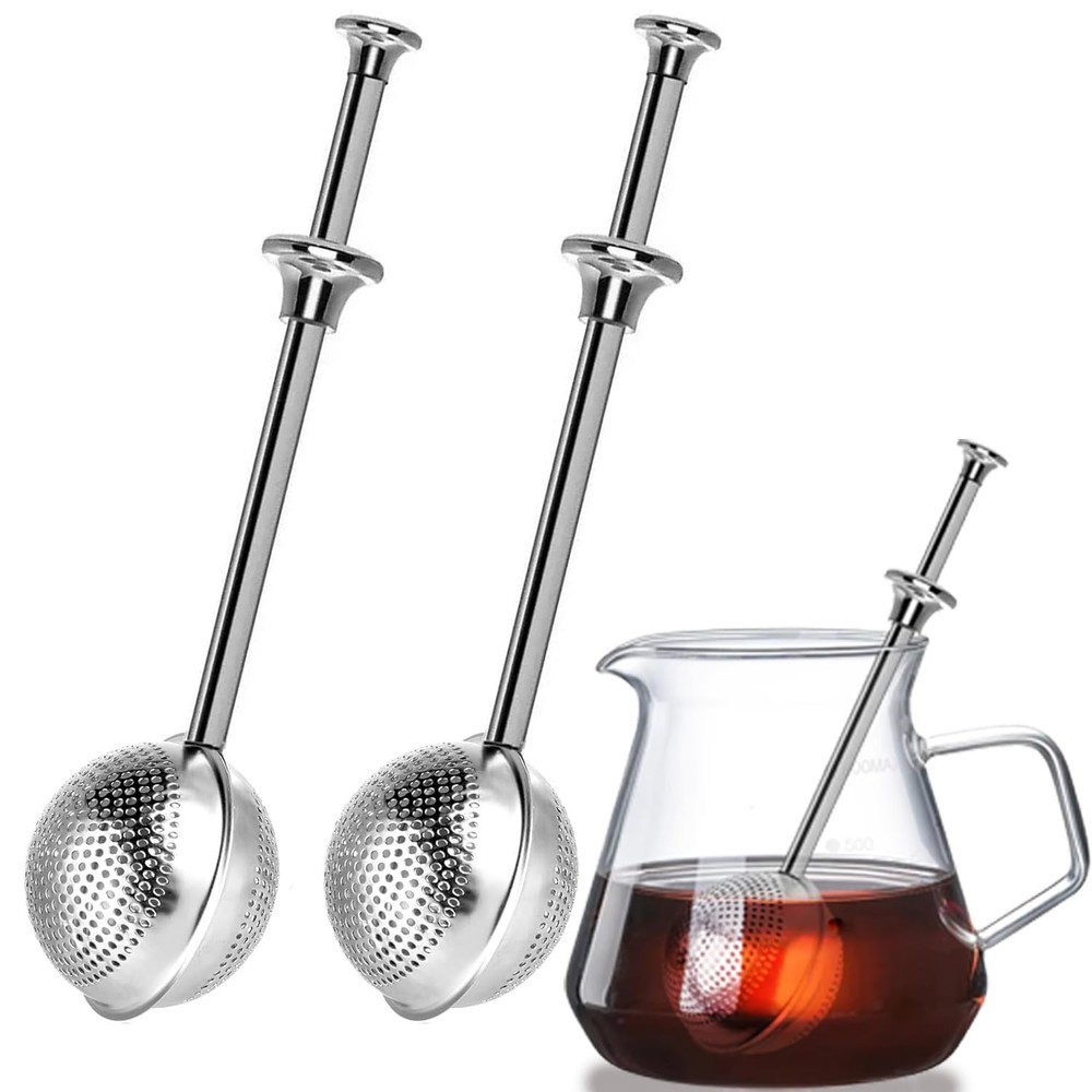 2pack Tea Ball, tea infuser for loose leaf tea, tea strainers for loose tea, ...