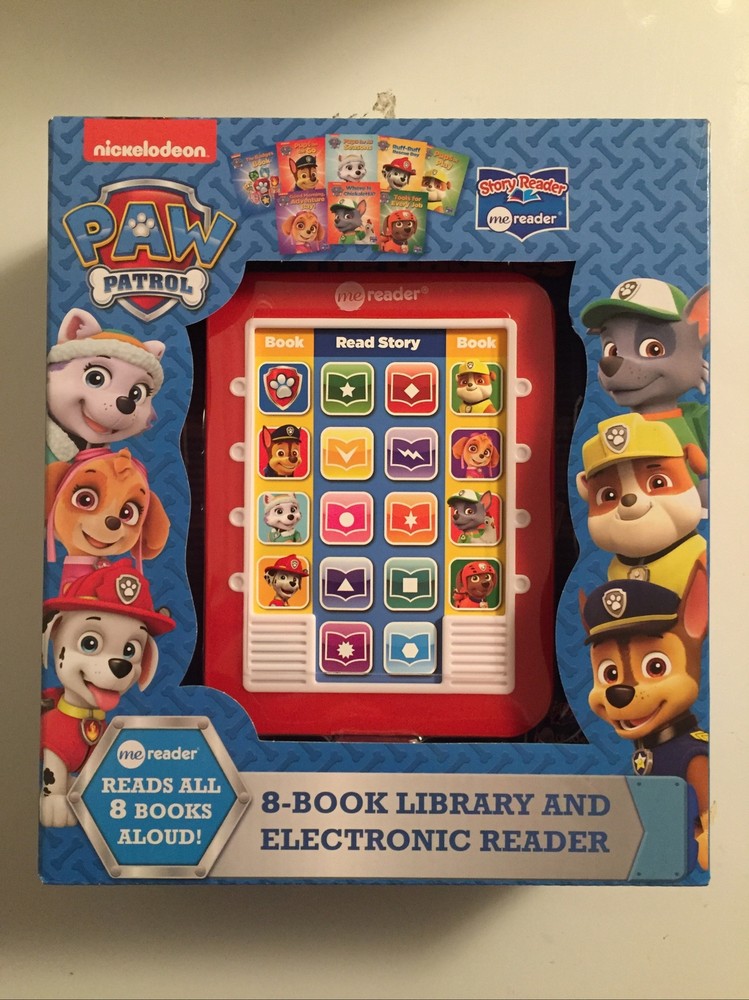 Paw Patrol 8 Book Library And Electronic Reader