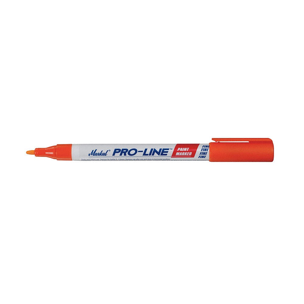 MARKAL 96877 Paint Marker, Permanent, Orange 9FCP1